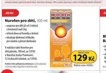 Dr. Max Nurofen pro děti nabídka