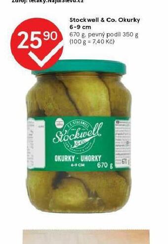 Tesco Stockwell & co. okurky 6-9 cm nabídka