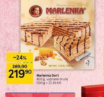 Tesco Marlenka dort nabídka