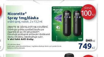 Benu Nicorette spray nabídka