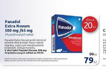 Benu Panadol extra novum nabídka