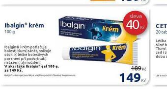 Benu Ibalgin krém nabídka