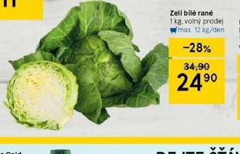 Tesco Zelí bílé rané nabídka