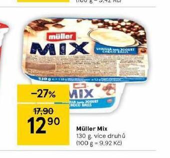 Tesco Müller mix nabídka