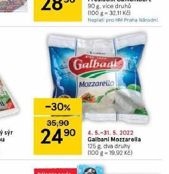 Tesco Mozzarella nabídka