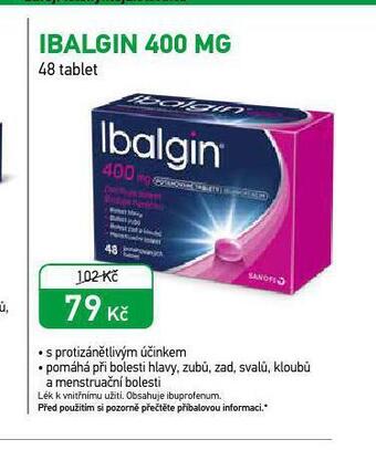 Alphega Lékárna Ibalgin 400 mg nabídka