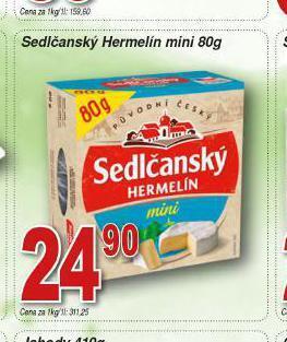 Lidl Sedlčanský hermelín mini nabídka