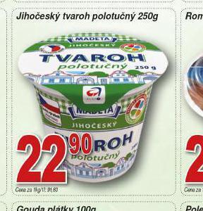Lidl Jihočeský tvaroh polotučný nabídka