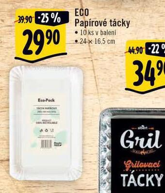 Eco papírové tácky