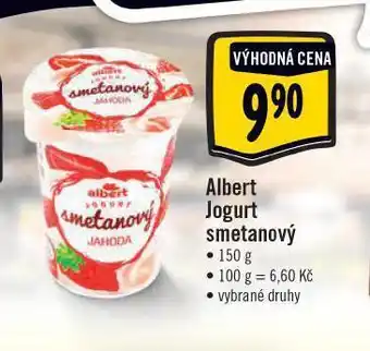Jip Albert jogurt smetanový nabídka