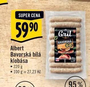 Jip Albert bavorská bílá klobása nabídka