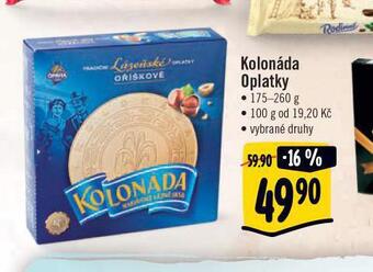 Jip Kolonáda oplatky nabídka