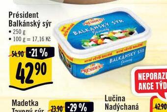 Jip Président balkánský sýr nabídka