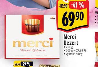 Jip Merci dezert nabídka