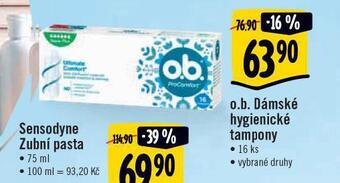 Jip O.b. tampony nabídka
