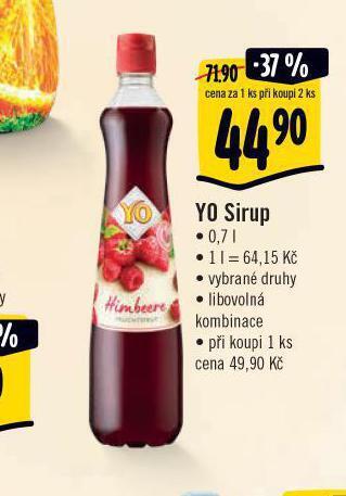 Jip Yo sirup nabídka