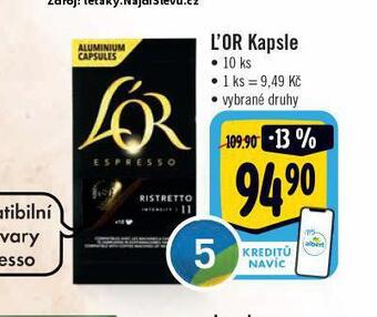 Jip L´or kapsle nabídka
