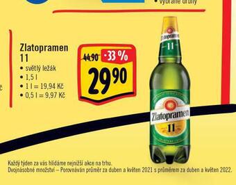 Jip Pivo zlatopramen 11 nabídka