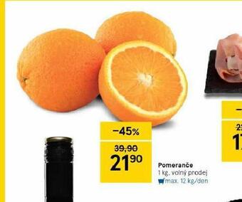 Tesco Pomeranče nabídka