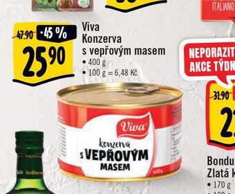 Jip Viva konzerva s vepřovým masem nabídka