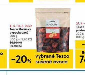 Tesco Tesco meruňky vypeckované nabídka