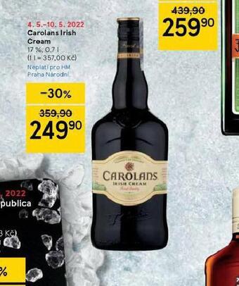Tesco Carolans irish cream nabídka