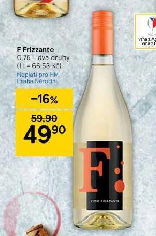 Tesco F frizzante nabídka