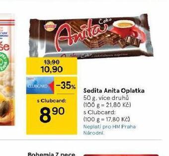 Tesco Sedita anita oplatka nabídka