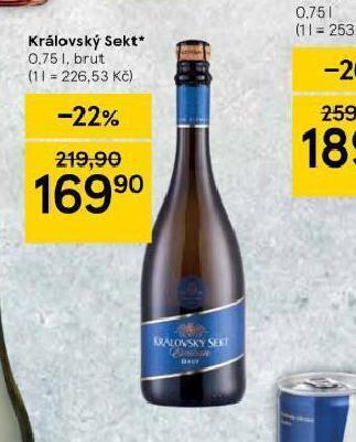 Tesco Královský sekt nabídka