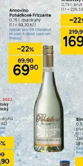 Tesco Annovíno pohádkové frizzante nabídka