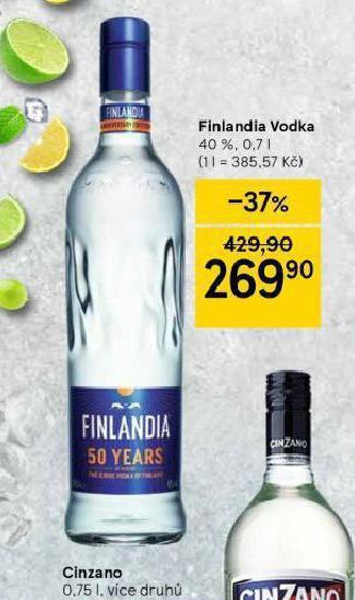 Tesco Finlandia vodka nabídka