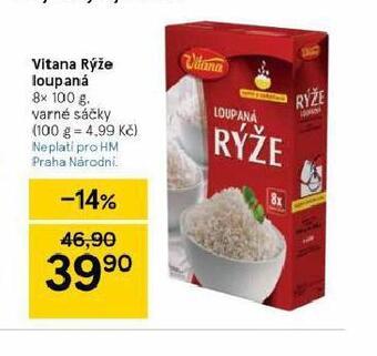 Tesco Vitana rýže loupaná nabídka