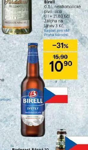 Tesco Birell nabídka