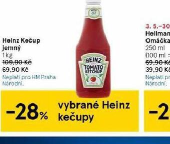 Tesco Heinz kečup jemný nabídka
