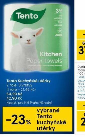 Tesco Tento kuchyňské utěrky nabídka