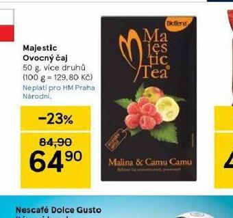 Tesco Majestic ovocný čaj nabídka