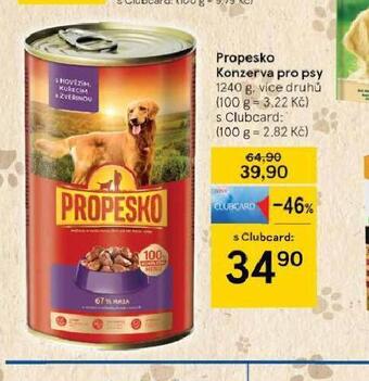Tesco Propesko konzerva pro psy nabídka