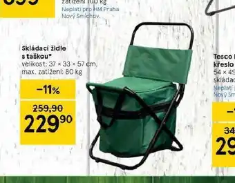 Skládací židle s taškou