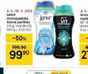 Tesco Lenor vonné perličky nabídka