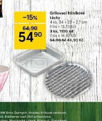 Tesco Grilovací hliníkové tácky nabídka