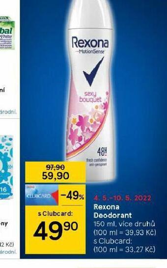Tesco Rexona deodorant nabídka