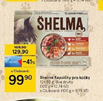 Tesco Shelma kapsičky pro kočky nabídka