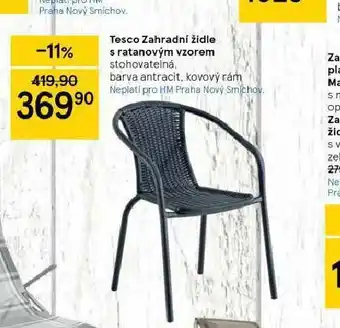Tesco Zahradní židle s ratanovým vzorem nabídka