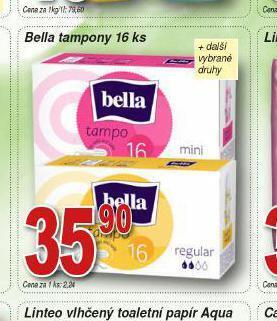 Lidl Bella tampony nabídka