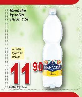 Lidl Hanácká kyselka citron nabídka