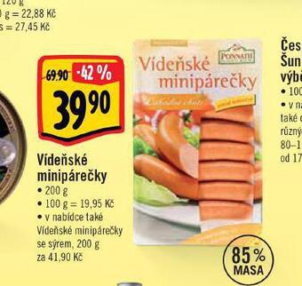 Albert Vídeňské minipárečky nabídka