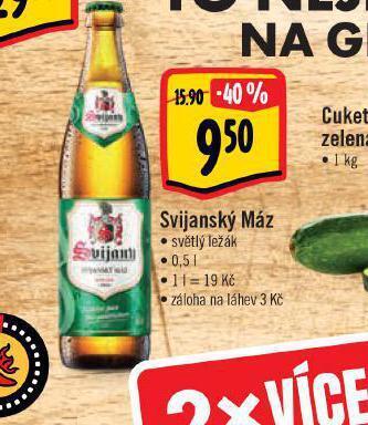 Albert Pivo svijanský máz nabídka