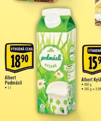 Albert Albert podmáslí nabídka