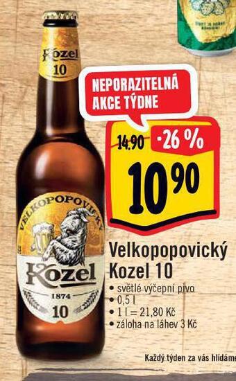 Albert Pivo velkopopovický kozel 10 nabídka