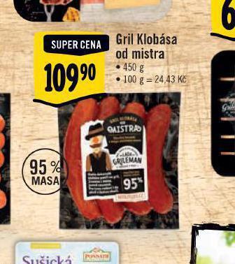 Albert Gril klobása od mistra nabídka